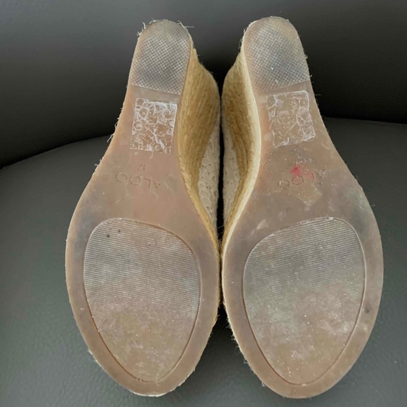 Aldo Pearl-White Color Lace high heel size 7 - Picture 7 of 7